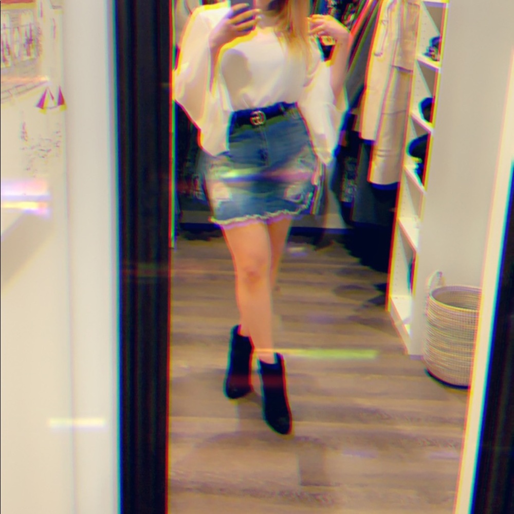 Fashionnova Plus Size Mini Denim Skirt